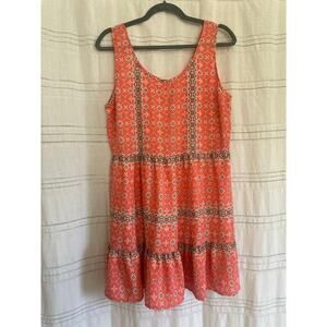 Sweet Journey Boho Sleeveless Babydoll Dress - L